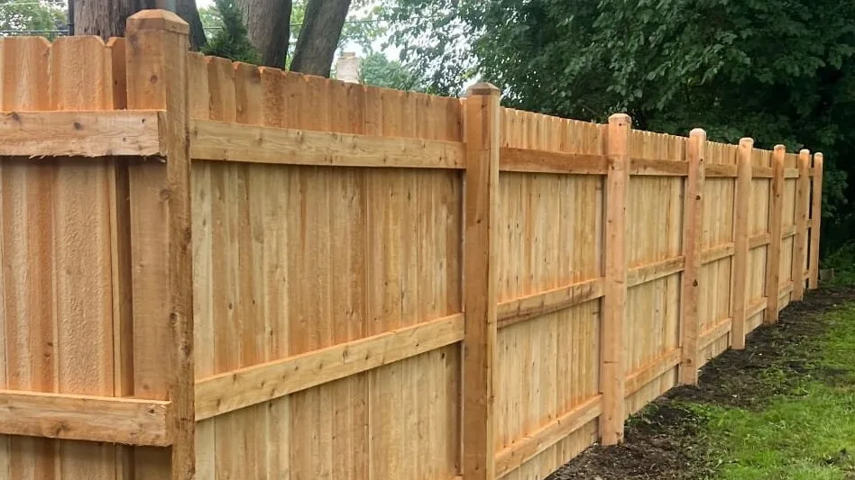 wood privacy fence types
